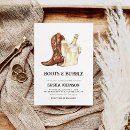 Pesquisar por western boots bridal shower convites Botas e borbulhas
