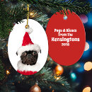Pesquisar por pug preto ornamentos Papais noeis