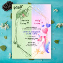 Pesquisar por dinossauro mágico do unicórnio convites Mágica