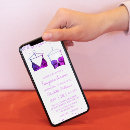 Pesquisar por roxo do chá da lingerie convites Elegante