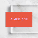 Pesquisar por laranja e rosa cartao de visita Minimalista