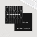 Pesquisar por fotografia preto e branco cartao de visita Minimalista