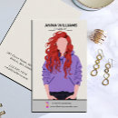 Pesquisar por cabelo encaracolado cartao de visita Para ela