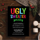 Pesquisar por ugly christmas sweater party convites Suéter feio
