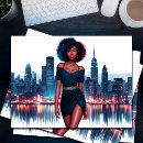Pesquisar por cabelo afro cartoes postais Americano africano
