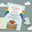 Pesquisar por noahs ark baby shower convites Arco íris