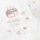 Pesquisar por birthday cake convites Aquarela