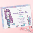 Pesquisar por da sereia aniversário convites Menina