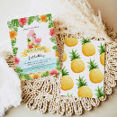 Pesquisar por primeiro do flamingo aniversário convites Menina