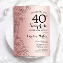 Pesquisar por surprise 40th birthday party convites Elegante