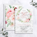 Pesquisar por pink 50th birthday party convites Floral