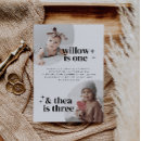 Pesquisar por duplo aniversário convites Moderno