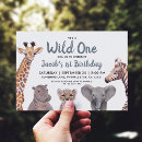 Pesquisar por primeiro aniversario safari convites Animais do zoológico