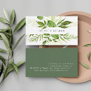 Pesquisar por botanical cartao de visita Greenery