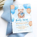 Pesquisar por bear baby shower convites Watercolor