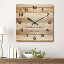 Pesquisar por madeira natural relogios de parede Fazenda