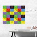 Pesquisar por notas musicais coloridas artes pósteres Para todos