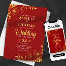 Pesquisar por carmesim casamento convites Elegante