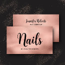 Pesquisar por nail manicurist cartao de visita Ouro rosa