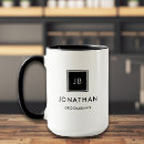 Pesquisar por iniciais do casamento canecas Para ele