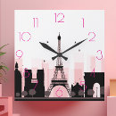 Pesquisar por torre paris relogios de parede Rosa