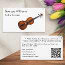 Pesquisar por professor do violino cartao de visita Elegante