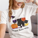 Pesquisar por halloween feliz camisetas Gato preto