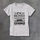 Pesquisar por da gramática camisetas Para ela