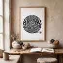 Pesquisar por mandala preto e branco pósteres Para todos
