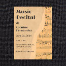Pesquisar por folha música vintage convites Clássico