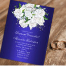 Pesquisar por luxuosos casamento convites Azul e branco