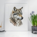 Pesquisar por ela lobo artes pósteres Impressão