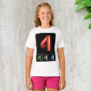 Pesquisar por números coloridos camisetas Menina