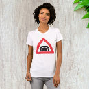 Pesquisar por t shirt do sinal de aviso camisetas Para ela