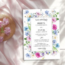 Pesquisar por floral azul do da lavanda casamento convites Para ela
