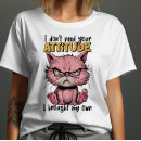 Pesquisar por cor rosa gatinho femininas camisetas Felino