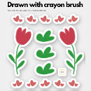 Pesquisar por tulipa vermelha e branca adesivos Floral