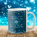 Pesquisar por natal hanukkah canecas Floco de neve
