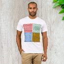 Pesquisar por quadrados coloridos camisetas Para ele