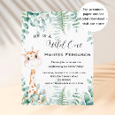 Pesquisar por baby girl first birthday party convites Safari