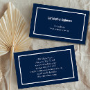 Pesquisar por azul marinho moderno cartao de visita Contemporâneo