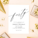 Pesquisar por 40 aniversário convites Elegante