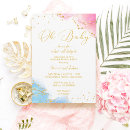 Pesquisar por baby shower reveal convites Elegante