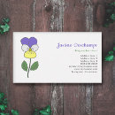 Pesquisar por flores violetas cartao de visita Botânica