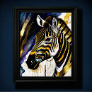 Pesquisar por zebra colorida artes pósteres Pintura