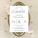 Pesquisar por fundo preto e branco convites Minimalista