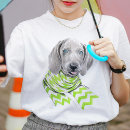Pesquisar por arte do weimaraner camisetas Cachorro
