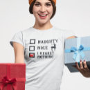 Pesquisar por naughty christmas camisetas Funny