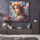Pesquisar por borboletas roxas impressão de canvas Floral