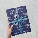 Pesquisar por azul e branco papel de presente Para ela